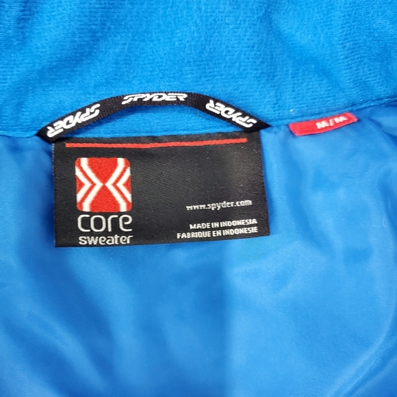 Spyder Men’s Heavy Weight Knit Core Sweater  Full Zip Pockets Fleece Jacket - Picture 7 of 10